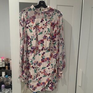 SALONI Multicolor Floral Long Sleeve Dress